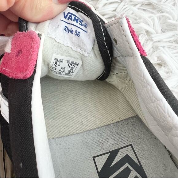 Vans Vintage Sport Black Hot Pink Low-Top Sk8 Sneakers Unisex 8.5 Men - 10 Women - Picture 13 of 13